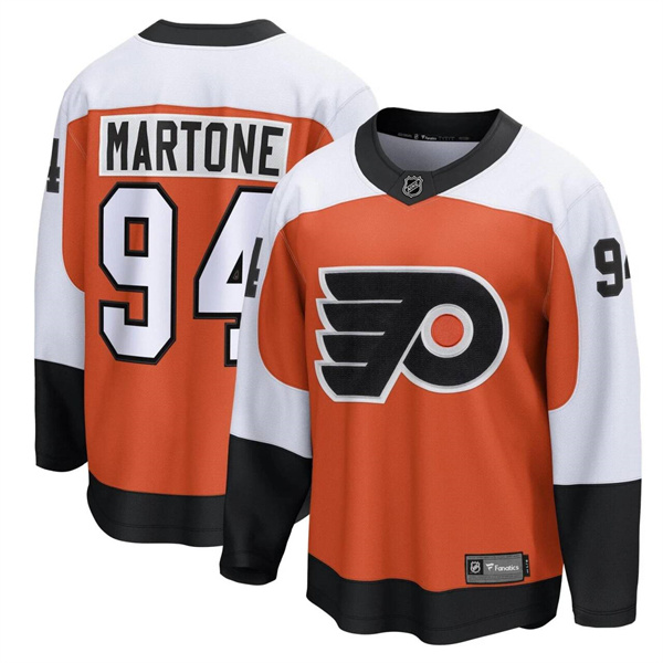 Men's Orange Philadelphia Flyers #94 Porter Martone Home stitched Hockey Jersey